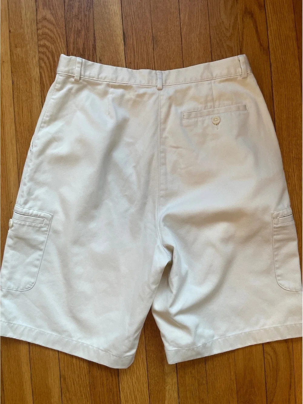 L.L. Bean Women's Khaki Short Original Fit Size 10 100% Cotton Preppy Bermuda